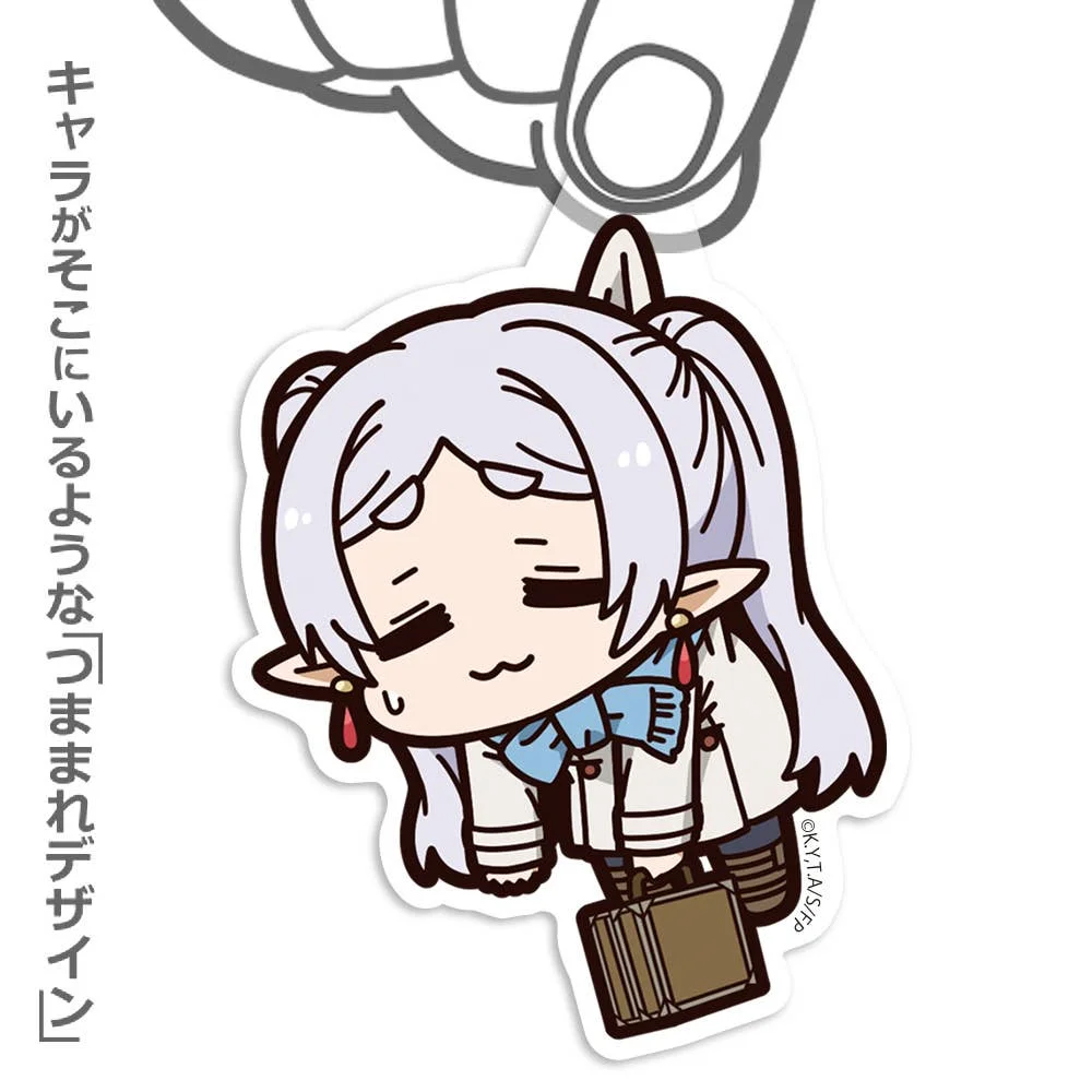 Frieren: Beyond Journey's End: Freiren Acrylic Tsumamare Winter Clothes Ver. Keychain
